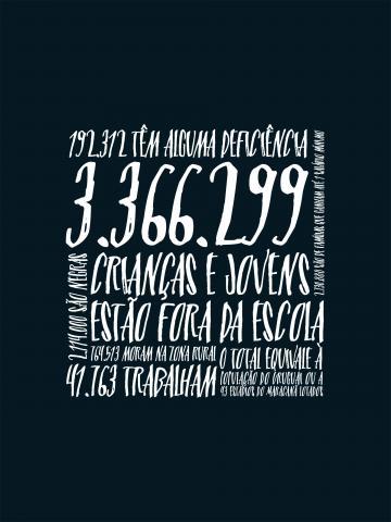 Lettering Os Sem Escola