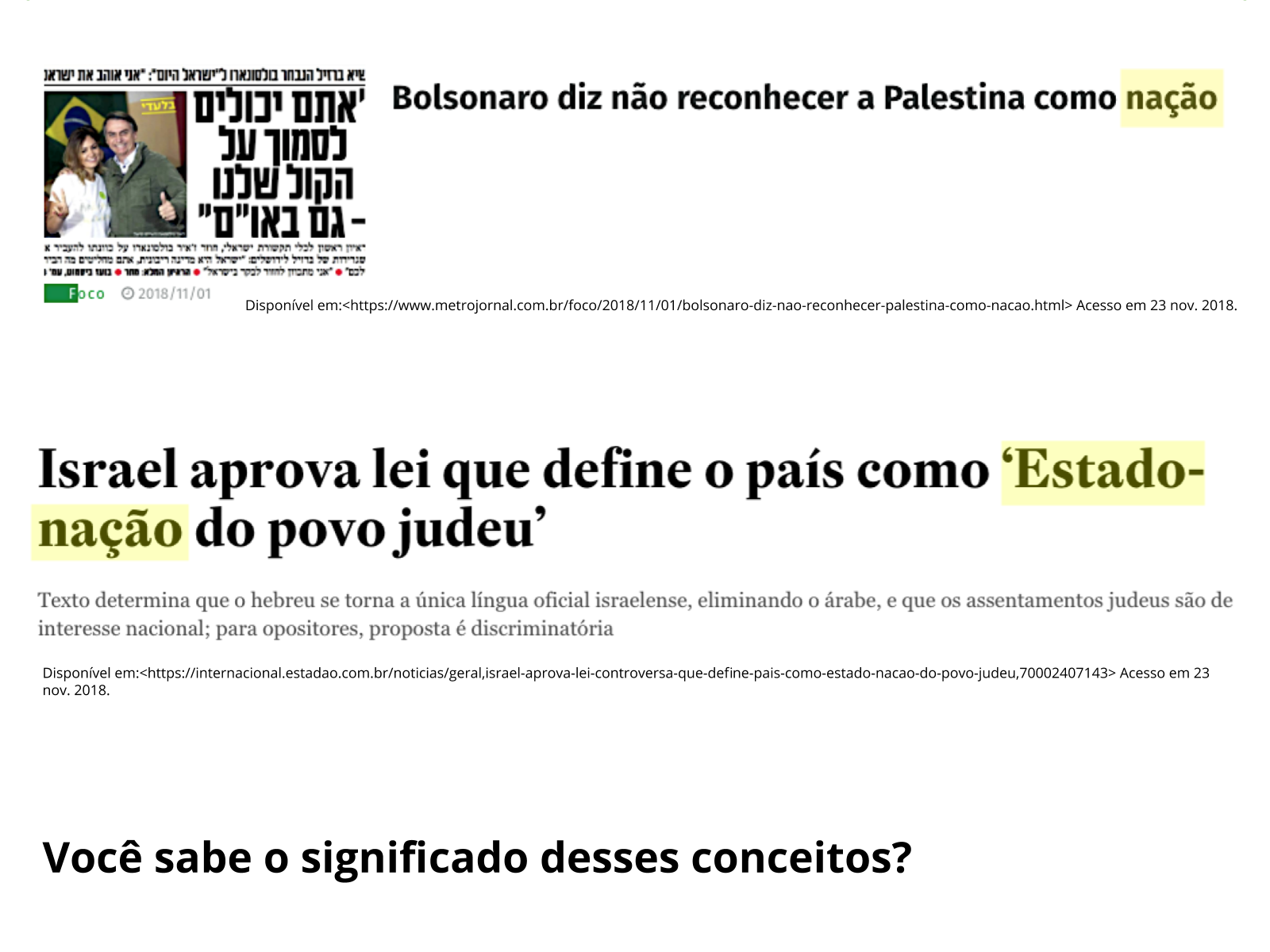 Plano De Aula 8º Ano Geografia Nacoes E Suas Organizacoes Espaciais