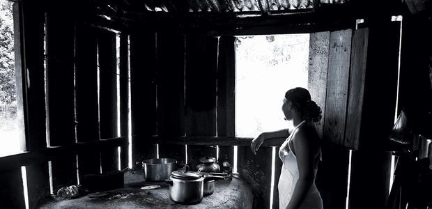 A falta de uma escola no quilombo faz com que Eduarda* esteja há quatro anos sem aula. Foto: Ricardo Toscani