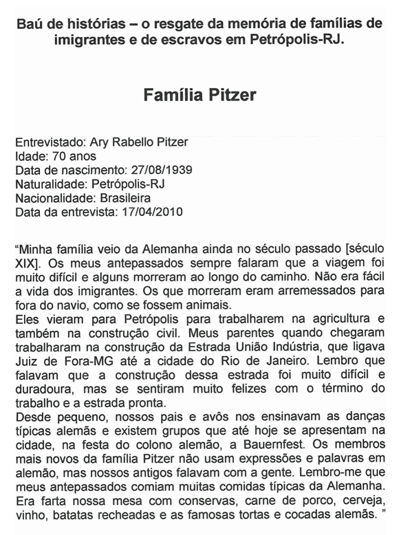 Relatos dos estudantes