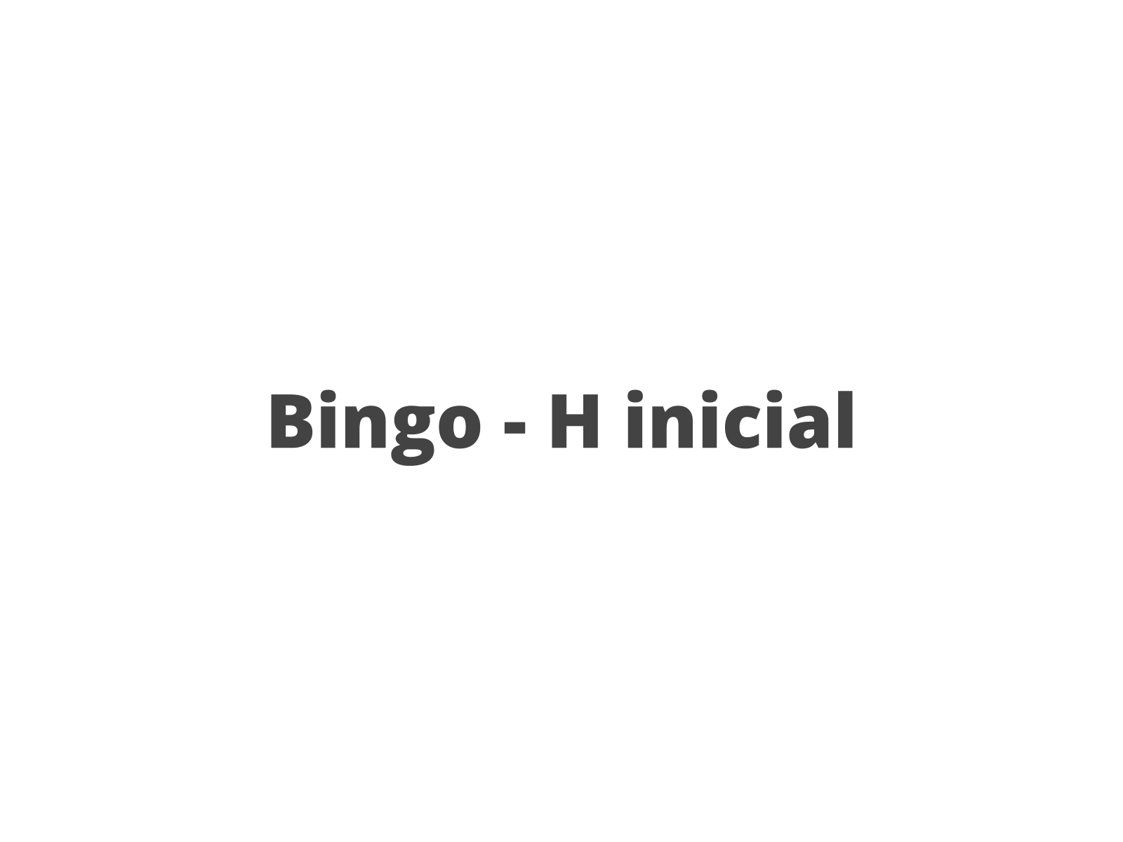 Leitura e escrita de palavras a partir do jogo de bingo - Planos de aula -  1º ano - Língua Portuguesa