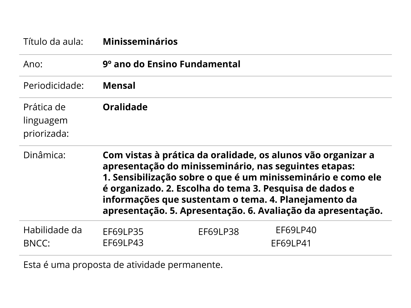 7 planos de aula para desenvolver a habilidade EF35EF05 da BNCC