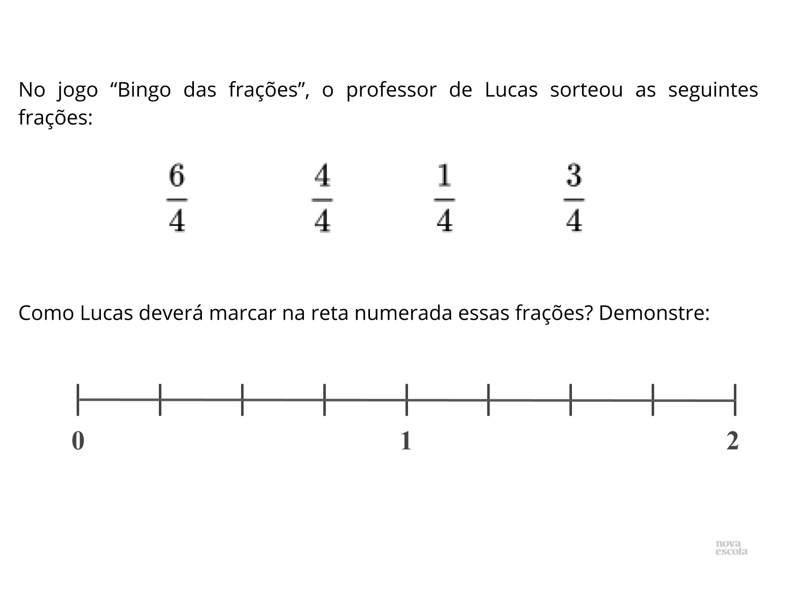 Bingo de Frações - reta numerada - Planos de Aula - 4º Ano