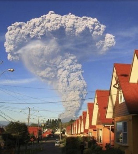 Cinzas do vulcão Calbuco, no Chile