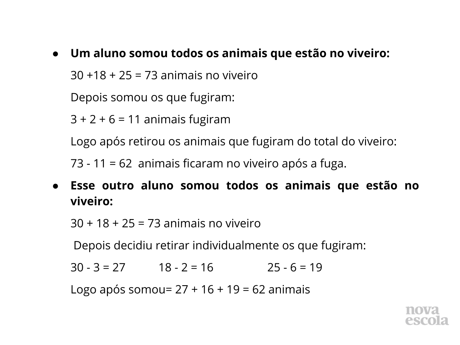 Plano De Aula 4Âº Ano Matematica Resolucao De Problemas Com Adicao E Subtracao