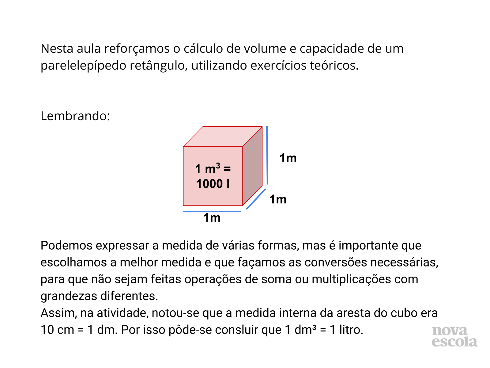 Volume Do Cilindro Reto Planos De Aula 8º Ano