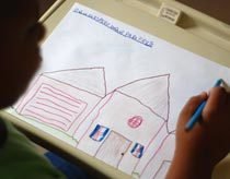O recomeço das aulas em uma cidade devastada