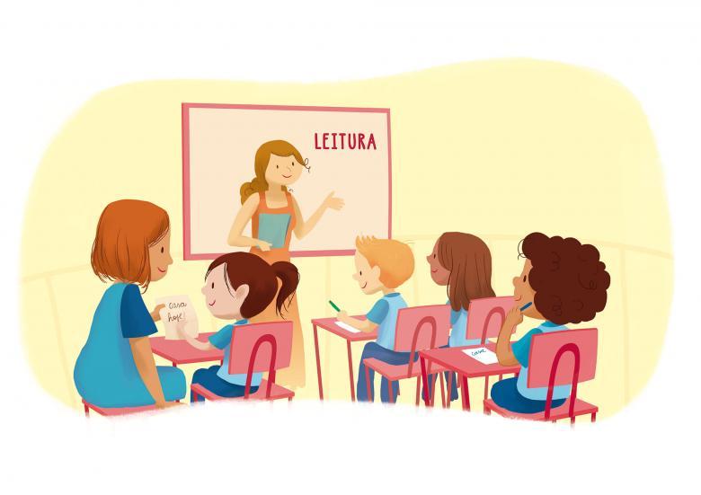 Ilustra salade aula