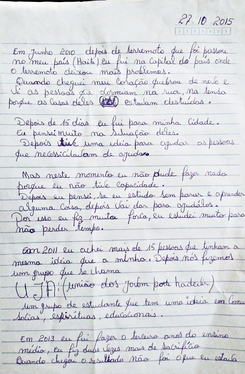 Relatos dos alunos mostram evolução
