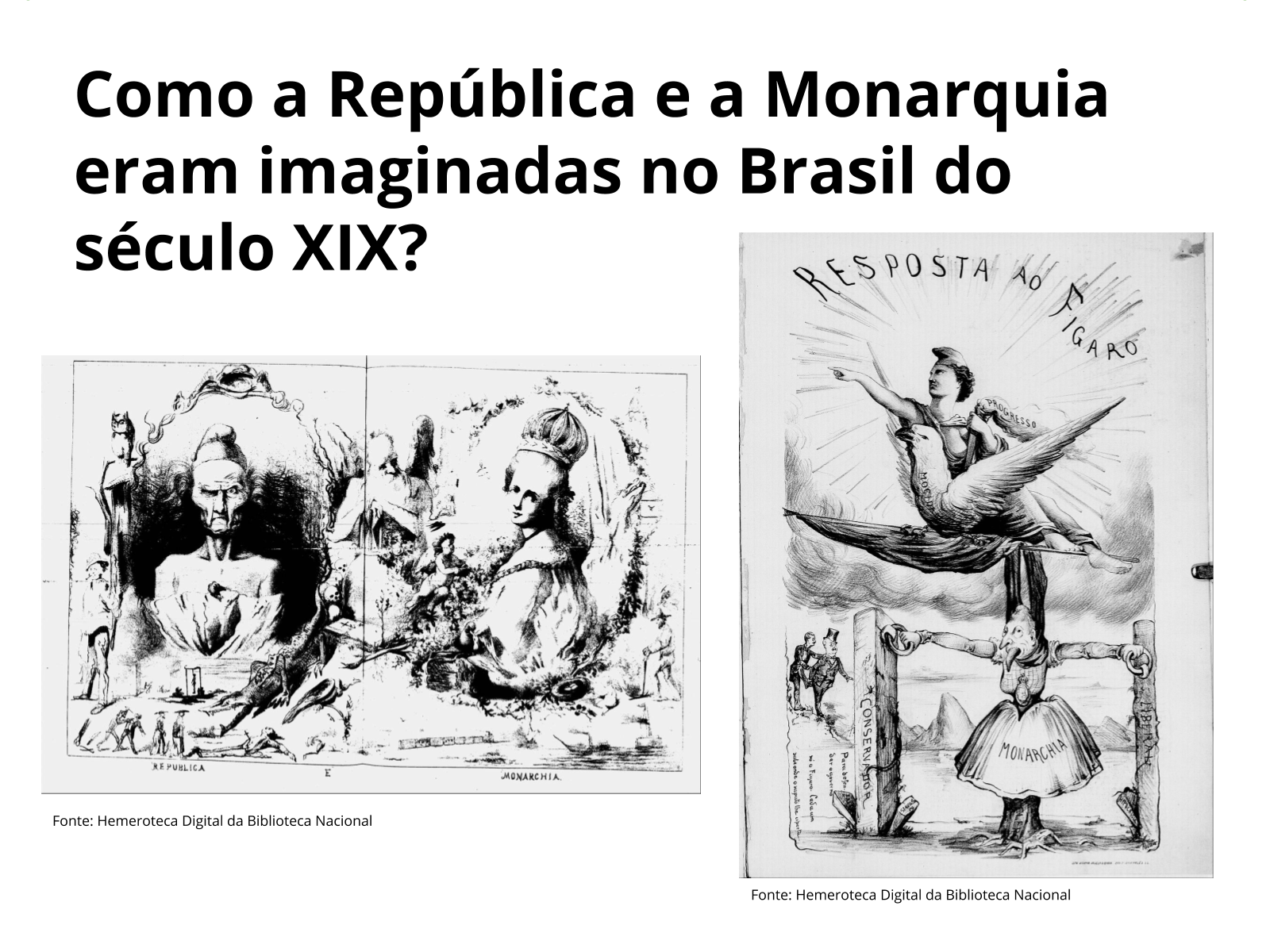 Plano de aula 8º ano Republicanos no Brasil Império