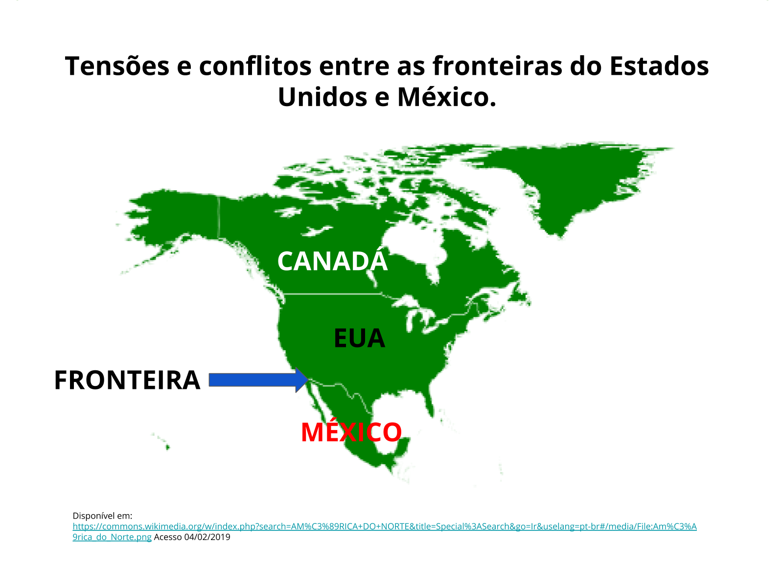 Tensoes E Conflitos Entre As Fronteiras Do Estados Unidos E Mexico Planos De Aula 8Âº Ano Geografia