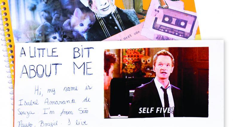Scrapbook nas aulas de Inglês