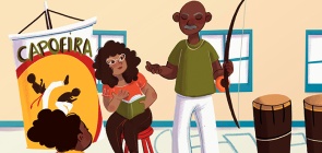Com cantigas e livros, projeto promove educação antirracista com lições da capoeira