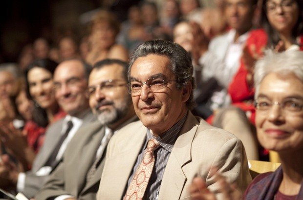 Jurados do Prêmio Victor Civita Da esquerda para a direita, Rui Aguiar, Nilson Machado e Maria Malta Campos, jurados do Prêmio