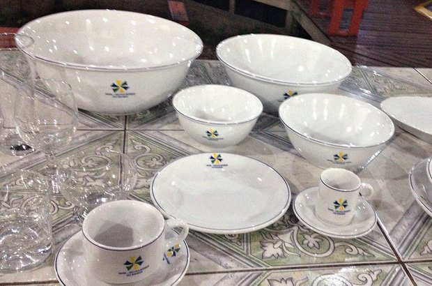 Louças do Hotel Escola Bosque