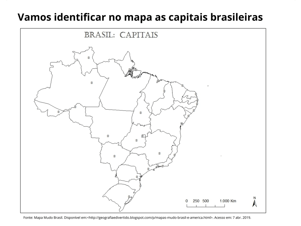 Plano De Aula 4Âº Ano Geografia Capitais Brasileiras